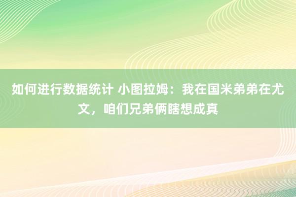 如何进行数据统计 小图拉姆：我在国米弟弟在尤文，咱们兄弟俩瞎想成真