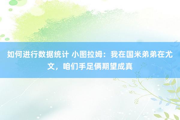 如何进行数据统计 小图拉姆：我在国米弟弟在尤文，咱们手足俩期望成真