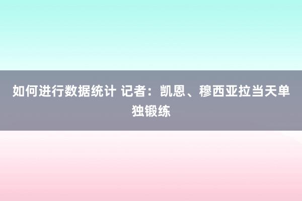 如何进行数据统计 记者：凯恩、穆西亚拉当天单独锻练