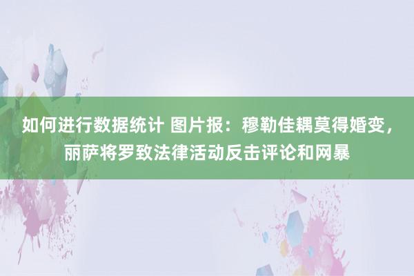 如何进行数据统计 图片报：穆勒佳耦莫得婚变，丽萨将罗致法律活动反击评论和网暴