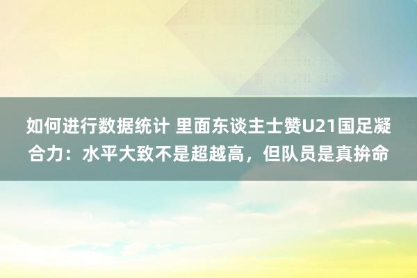 如何进行数据统计 里面东谈主士赞U21国足凝合力：水平大致不是超越高，但队员是真拚命