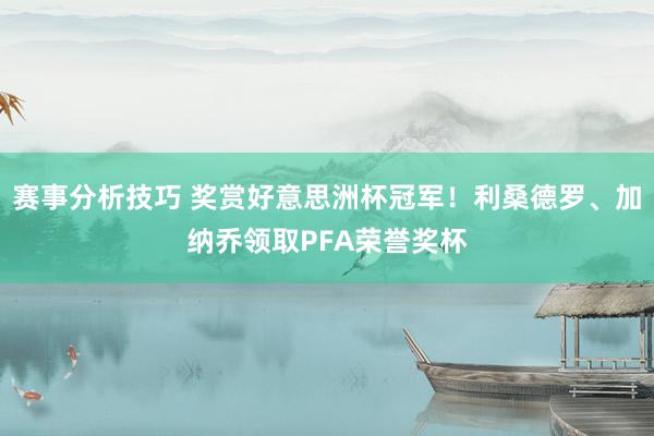 赛事分析技巧 奖赏好意思洲杯冠军！利桑德罗、加纳乔领取PFA荣誉奖杯