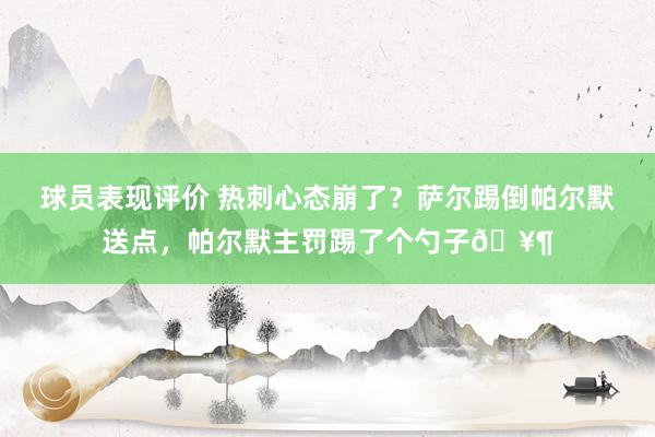 球员表现评价 热刺心态崩了？萨尔踢倒帕尔默送点，帕尔默主罚踢了个勺子🥶