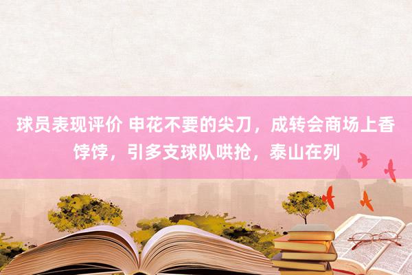 球员表现评价 申花不要的尖刀，成转会商场上香饽饽，引多支球队哄抢，泰山在列